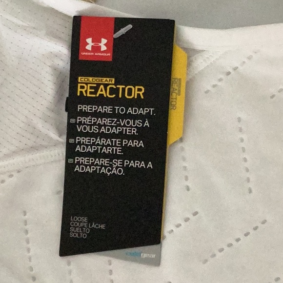 NWT Under Armour White and Black Vest Cold Gear Reactor front zipper & pockets - Picture 13 of 16